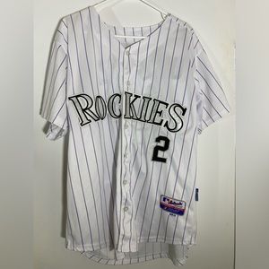 TROY TULOWITZKI Colorado Rockies 2014 Majestic Home Baseball Jersey